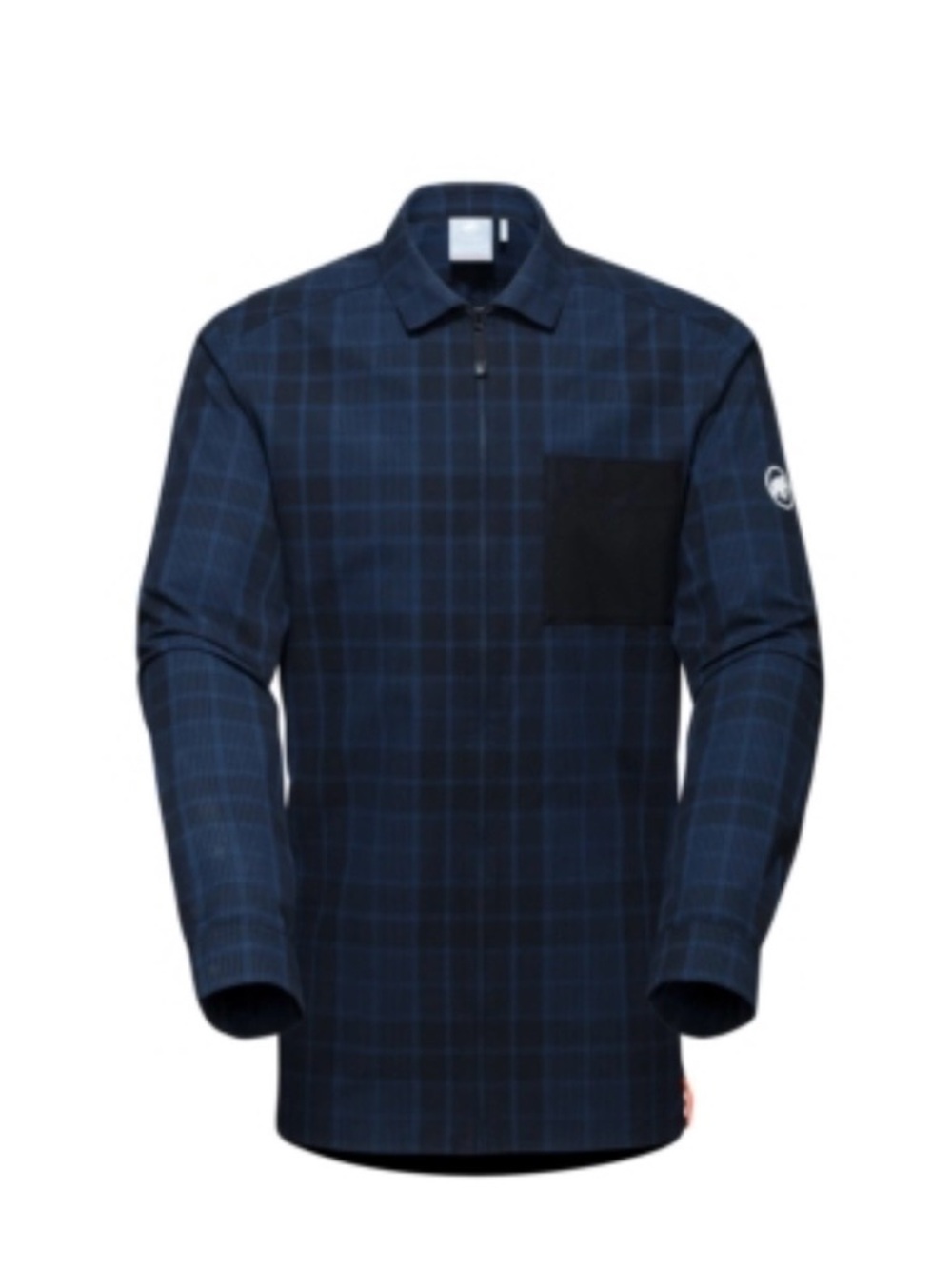 Mammut La Liste LS - Marine and Black Plaid Long-Sleeve Shirt
